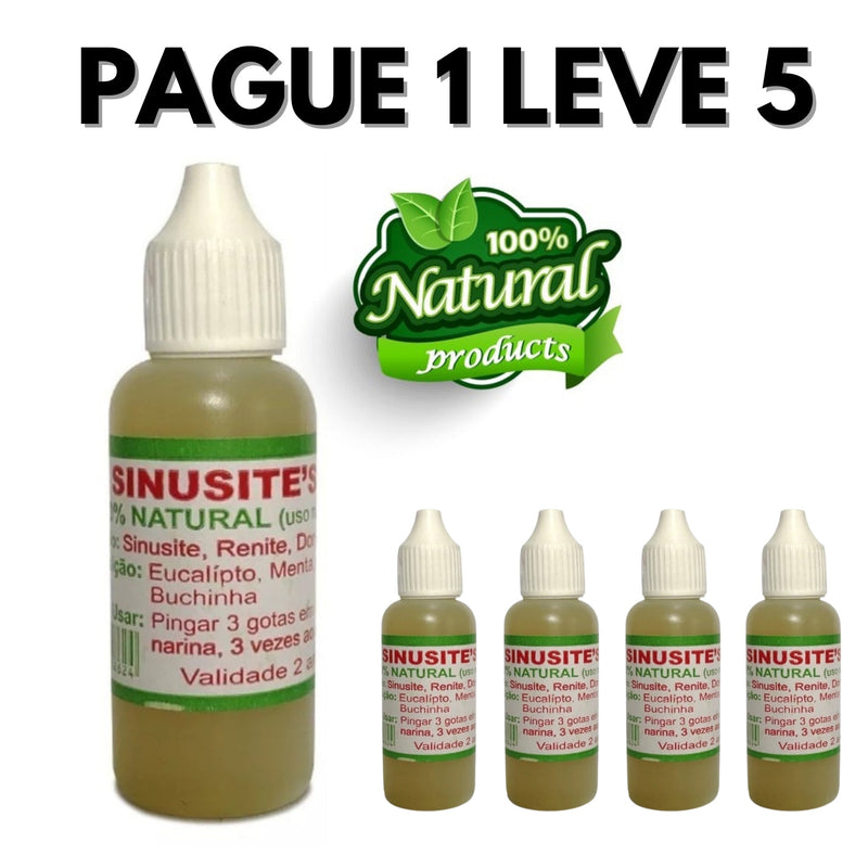 [PAGUE 1 LEVE 5] Remédio Natural - Alívio Instantâneo para Sinusite e Rinite - Extrato de Eucalipto